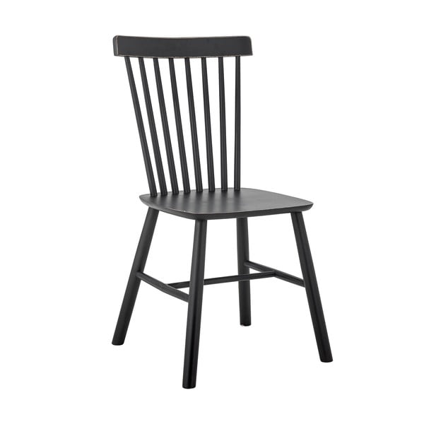 Crna blagovaonska stolica od masivnog kaučuka Mill – Bloomingville