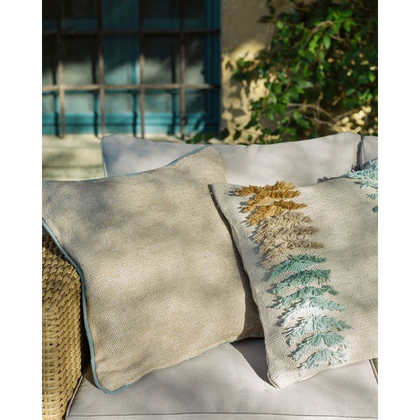 Smeđa ukrasna jastučnica od reciklirane plastike Kave Home Dalila, 45 x 45 cm-image-2