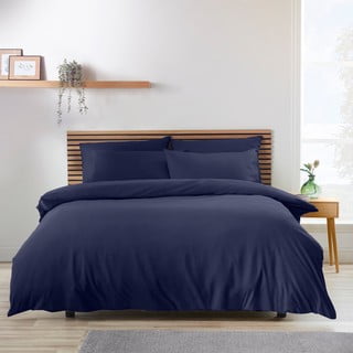 Tamno plava posteljina za bračni krevet 200x200 cm So Soft Easy Iron – Catherine Lansfield