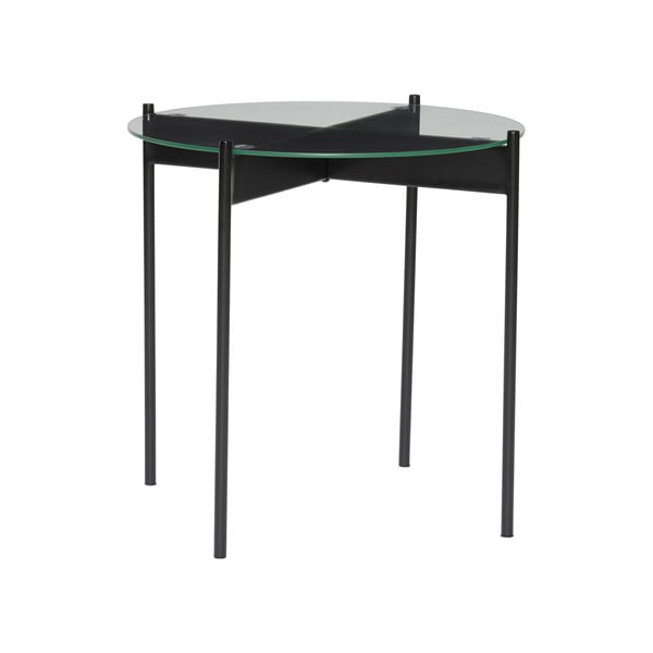 Okrugli pomoćni stol sa staklenom pločom stola ø 45 cm Beam – Hübsch