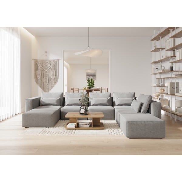 Siva modularna sjedeća garnitura (promjenjiva) Riposo Ottimo – Sit Sit-image-3