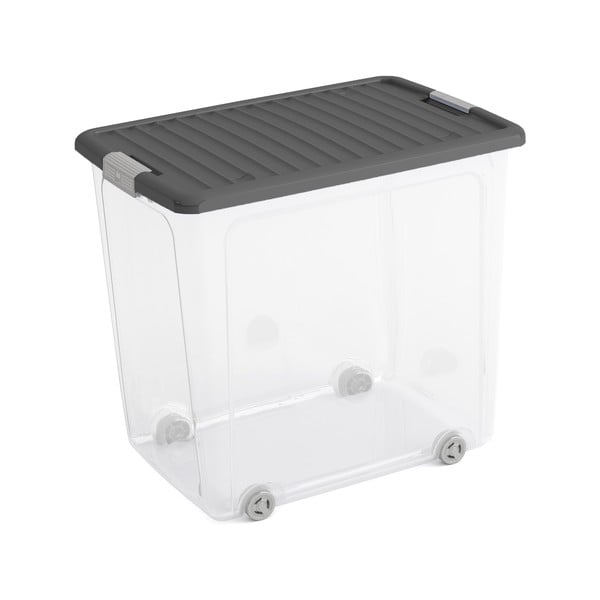 Plastična kutija za pohranu s poklopcem 56,5x39x51,5 cm W box XL – KIS