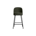Tamno zelena baršunasta barska stolica (visine sjedala 64 cm) Vogue – WOOOD