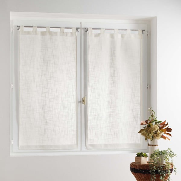 Krem prozirne zavjese u setu 2 kom 60x90 cm Haltona – douceur d'intérieur-image-2