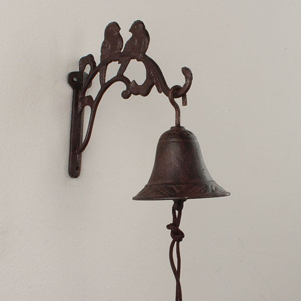 Zidno zvono od lijevanog željeza s pticama Dakls