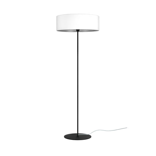 Bijela podna svjetiljka s detaljima u srebrnoj Sotto Luce Tres XL, ⌀ 45 cm