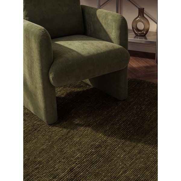 Tamno zeleni ručno rađen vunen okrugao tepih ø 200 cm Bexley Woolwich – Ted Baker-image-2