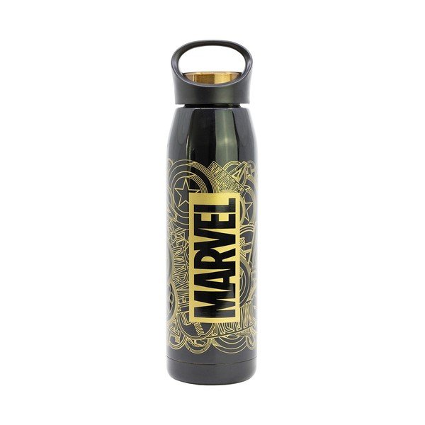Crna dječja termosica od nehrđajućeg čelika 665 ml Marvel – STOR