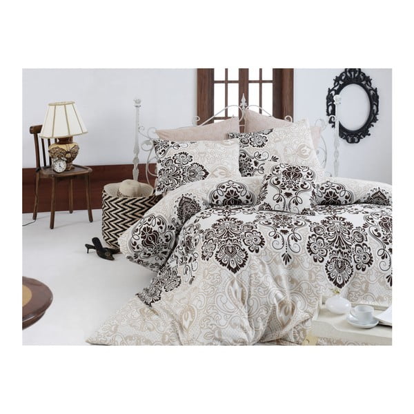 Set pamučne posteljine za bračni krevet Nazenin Home Luxy, 200 x 220 cm