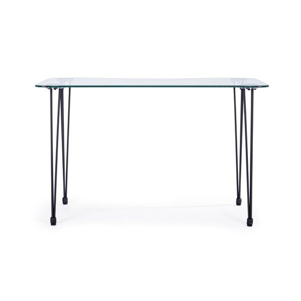 Radni stol sa staklenom pločom stola 60x120 cm Rondo – Bizzotto-image-2
