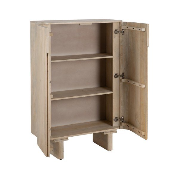 Ormarić od masivnog manga u prirodnoj boji 90x138 cm Batel – Ixia-image-2