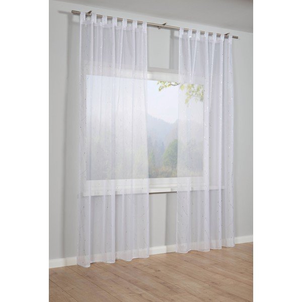 Bijela prozirna zavjesa od voila 140x245 cm – Sehlbach-image-1