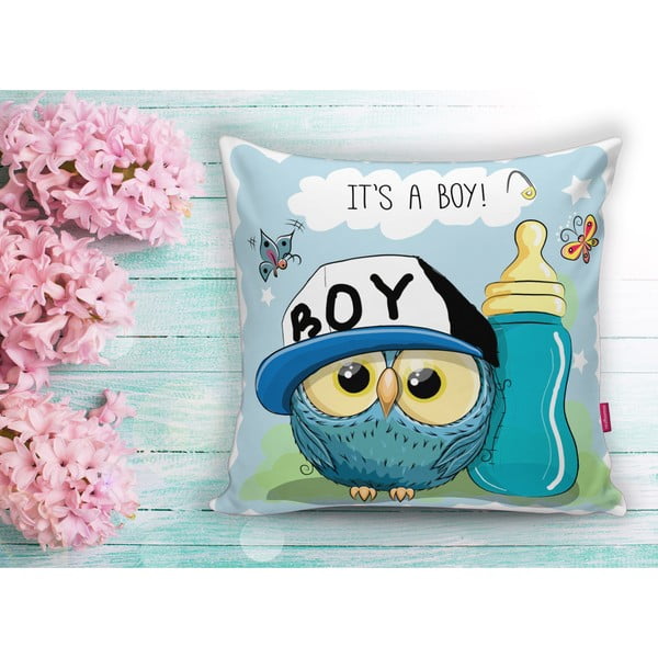 Dječji jastuk 43x43 cm Boy Owl – Mila Home-image-2