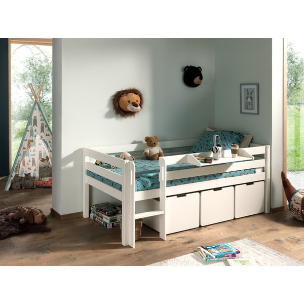 Bijele dječje ladice za ispod kreveta u setu 3 kom Pino – Vipack-image-4