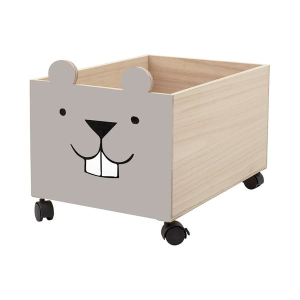 Drvena kutija za pohranu igračaka na kotačima Bloomingville Mini