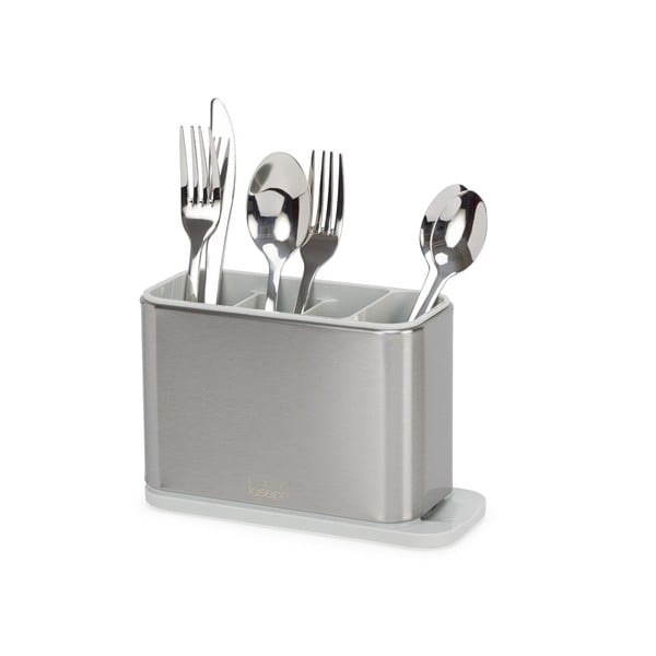 Metalni ocjeđivač za posuđe za pribor u srebrnoj boji Surface – Joseph Joseph-image-2