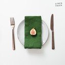 Laneni ubrusi u setu 2 kom 40x40 cm True Green – Linen Tales