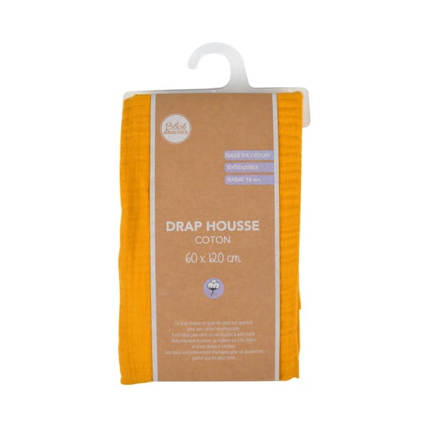 Dječja plahta s gumom za dječji krevetić od muslina 70x140 cm – Bébé Douceur-image-4