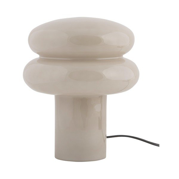 Bež staklena stolna lampa (visina 24 cm) Incesante – Leitmotiv