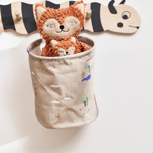 Bež tekstilne dječje kutije za pohranu u setu 2 kom ø 18x22 cm Foxy – OYOY Mini-image-1