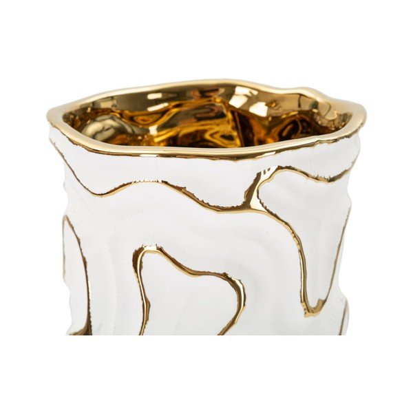 Bijela/u zlatnoj boji keramička vaza (visina 25 cm) Adore – Mauro Ferretti-image-4