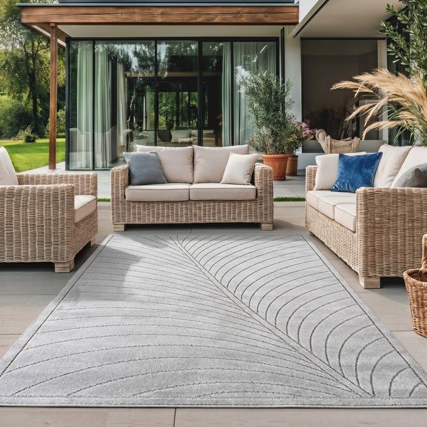 Unutarnji i vanjski tepih u srebrnoj boji 140x200 cm Nova 1204 – Ayyildiz Carpets-image-1
