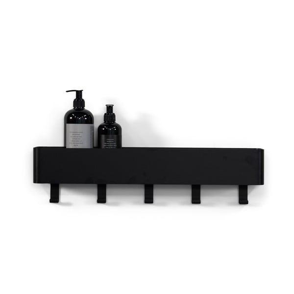 Crna željezna zidna kupaonska polica Multi – Spinder Design