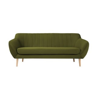 Zelena baršunasta sofa Mazzini Sofas Sardaigne, 188 cm