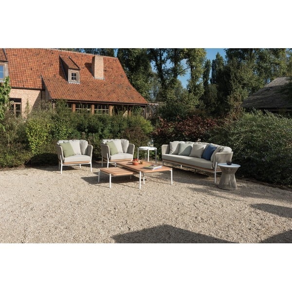 Vrtni stolić od tikovine 75x68 cm Omer – Diphano-image-3