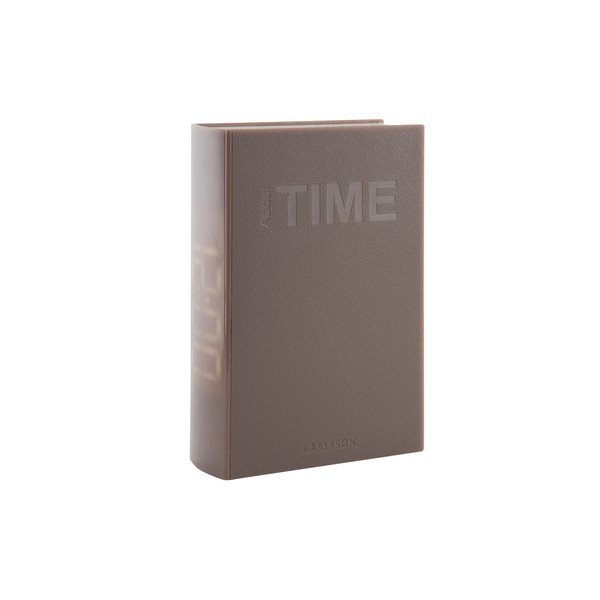 Sivo-smeđa LED budilica Karlsson Book-image-3