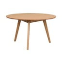 Okrugli stolić u dekoru hrasta u prirodnoj boji 90x90 cm Yumi - Rowico