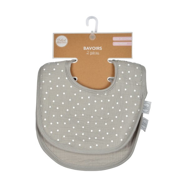 Sivi podbraci u setu 2 kom od muslina – Bébé Douceur-image-3