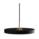Crna LED viseća svjetiljka s metalnim sjenilom ø 31 cm Asteria Mini – UMAGE