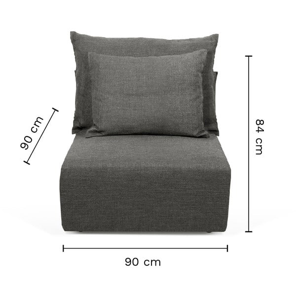 Antracit sofa modul (srednji dio) Dune - TemaHome-image-3