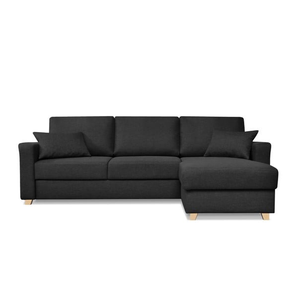 Crni kauč na razvlačenje Cosmopolitan design Nice