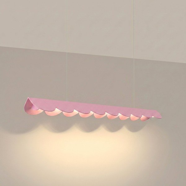 Ružičasta LED viseća svjetiljka aluminijska BISCUIT – Thoro-image-1