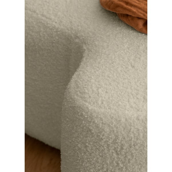 Bež tabure od bouclé tkanine Miuf – Miuform-image-4