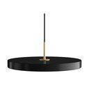 Crna LED viseća svjetiljka s metalnim sjenilom ø 43 cm Asteria Medium – UMAGE