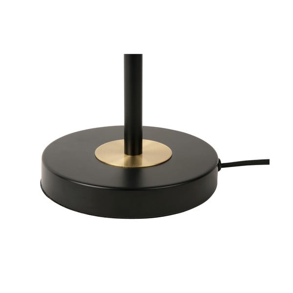 Crna stolna lampa s metalnim sjenilom (visina 40 cm) Gold Disc – Leitmotiv-image-3