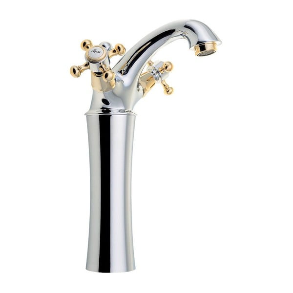 Stojeća slavina za umivaonik u sjajno srebrnoj boji/u zlatnoj boji Antea – Sapho