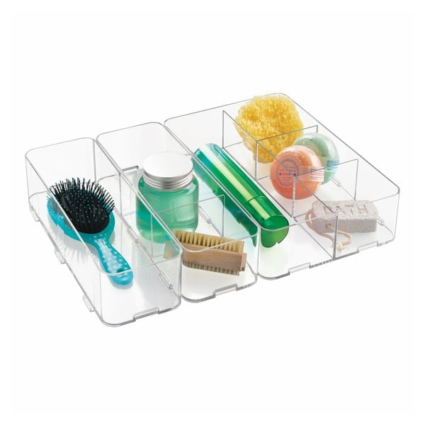 Set od 3 organizatora InterDesign Clarity Drawers