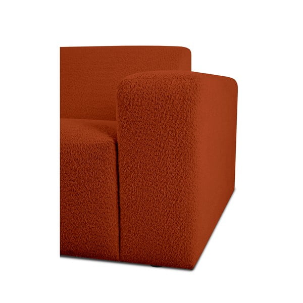 Ciglasta modularna sjedeća garnitura od bouclé tkanine (s desnim kutom) Roxy – Scandic-image-3