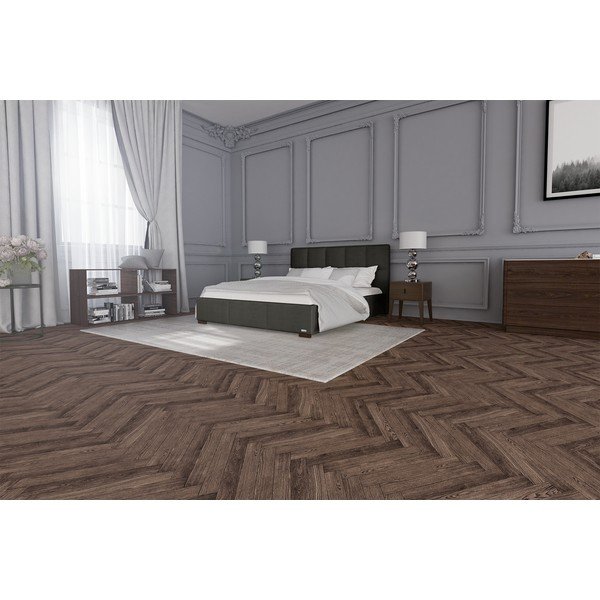 Smeđe-sivi bračni krevet Guy Laroche Home Allure, 180 x 200 cm-image-3