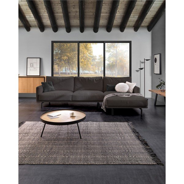 Siva navlaka za jastuk Kave Home Clarice, ø 45 cm-image-2