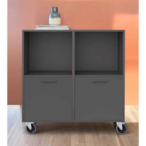 Crna mobilna komoda Keep by Hammel-image-1