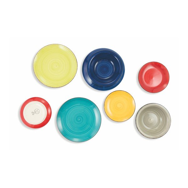 Set od 18 komada zemljanih tanjura VDE Tivoli 1996 Baita Tavola-image-2