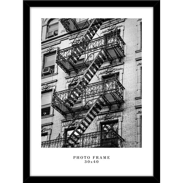 Crni zidni okvir Styler Florida, 33 x 43 cm