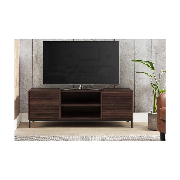 TV komoda u dekoru oraha u prirodnoj boji 140x50 cm Celine - Støraa-image-3