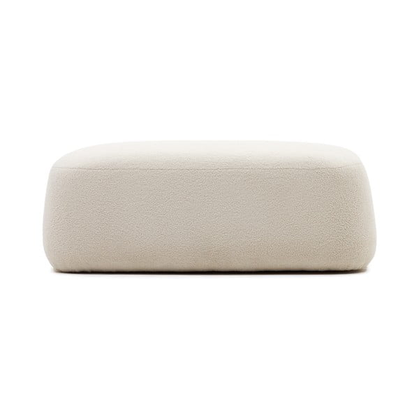 Krem tabure od bouclé tkanine Martina – Kave Home-image-2