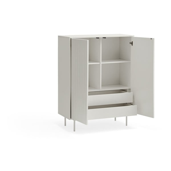 Bijela visoka komoda 97x130 cm Sierra - Teulat-image-3